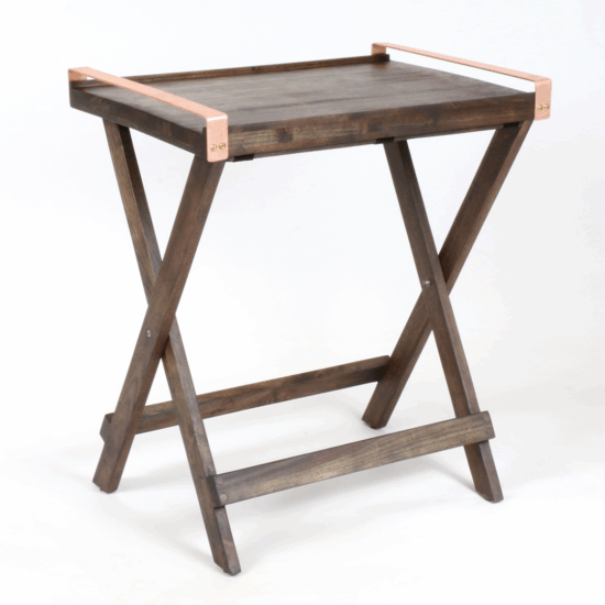 Copper Handle Butler Tray